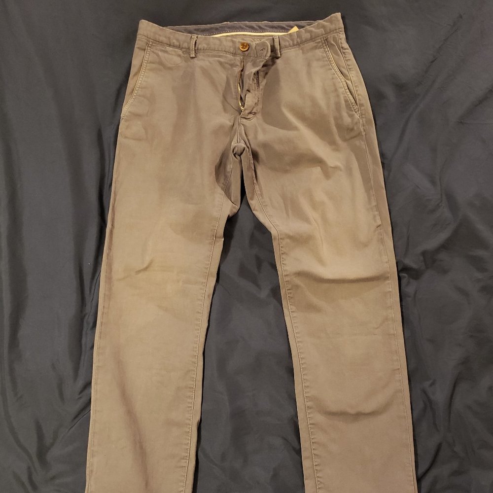 Massimo Dutti - blue/grey size 32" x 32" slim fit chino pants